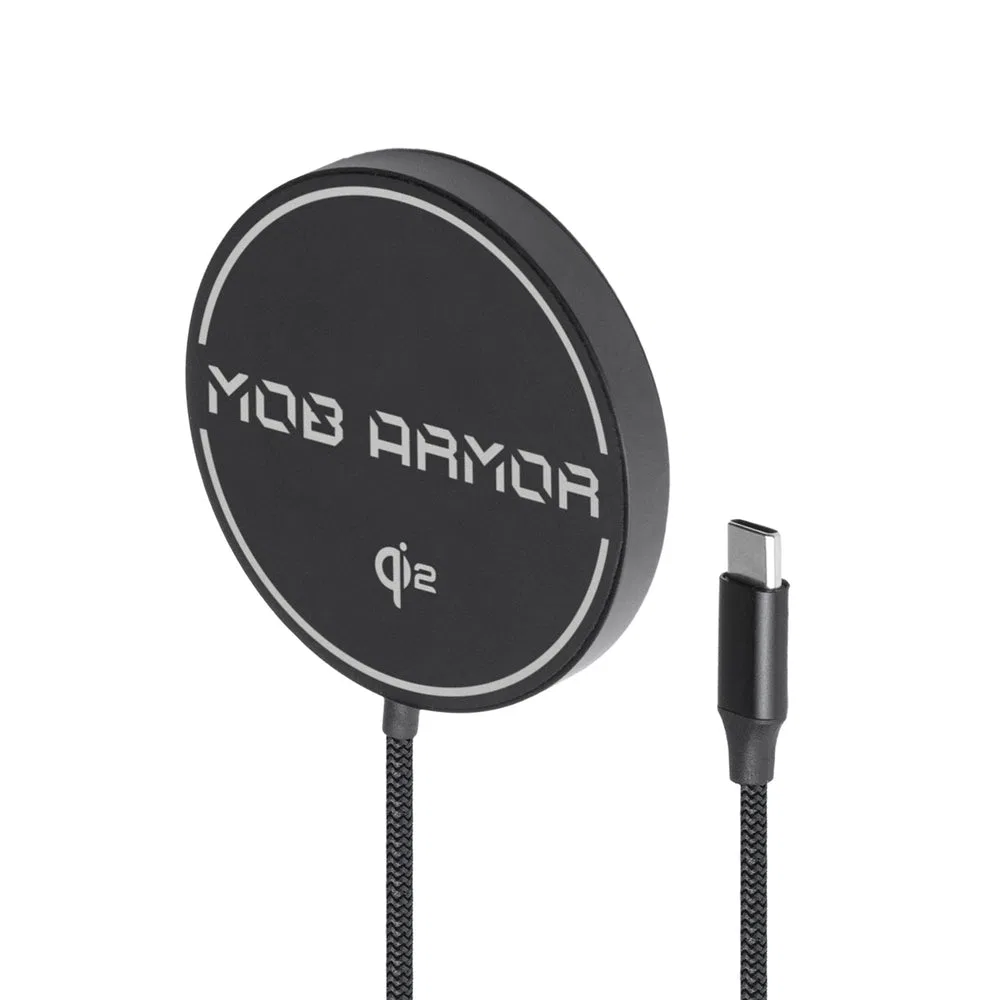 MAG-FLEX-WC-2 – MOB ARMOR Wireless Cellular Phone Charger, Qi2 and MagSafe® Charging Pad Up To 15 Watt Output USB-C P...